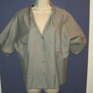 Eccoci Sz 14 Blazer Tiny Houndstooth Short Sleeves